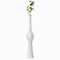 Uniquewise White Floor Vase - Tall Ceramic Vases for Decor Living Room, Entryway, Dining - Modern Organic Home Decor, Wide Mouth, Unique Shaped